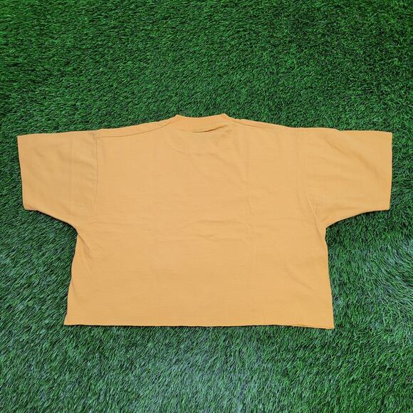 Vintage 80s Neelys-Bend Crop-Top Shirt Womens Large 21x17 Yellow - Picture 2 of 12